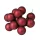 Glass Bauble Pick, Matte Burgundy, 2cm, 12pcs Bundle