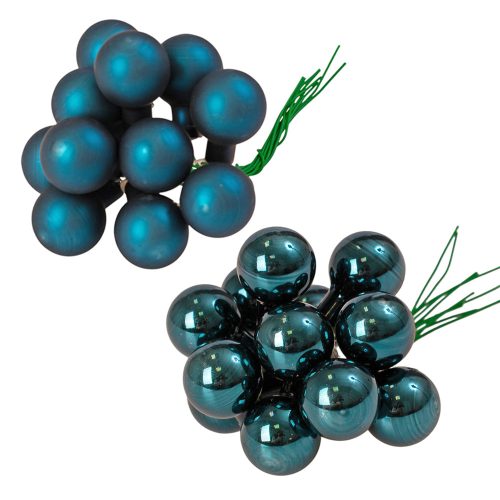 Üveggömb pick, 2cm-es, 12 köteges mix doboz - Kék