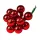 Glass Bauble Pick, Glossy Red, 2cm, 12pcs Bundle