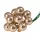 Glass Bauble Pick, Glossy Champagne, 2cm, 12-Piece Bundle