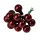 Glass Bauble Pick, Glossy Burgundy, 2cm, 12pcs Bundle