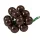 Glass Bauble Pick, Glossy Chocolate Brown, 2cm, 12-Piece Bundle