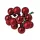 Glass Bauble Pick, Wine Red Mix, 2cm, 12pcs Bundle