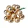 Glass Bauble Pick, Champagne Mix, 2cm, 12pcs Bundle