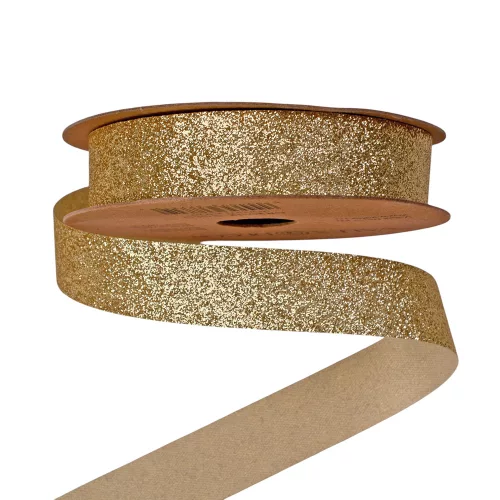 Glitter szalag 20mm x 10m - Arany