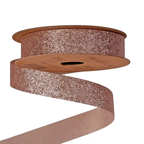 Glitter szalag 20mm x 10m - Rose gold