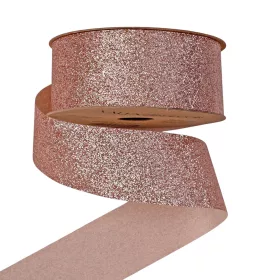 Glitter szalag 38mm x 10m - Rose gold