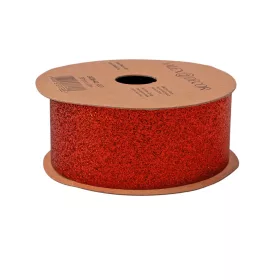 Glitter szalag 38mm x 10m - Piros