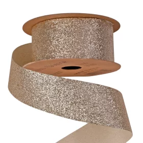 Glitter szalag 38mm x 10m - Pezsgő