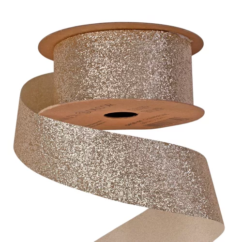 Glitter szalag 38mm x 10m - Pezsgő