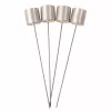 Gyertyatüske szett, aluminium, szálas gyertyához - 4 darabos, 2,2 cm átmérőjű gyertyához