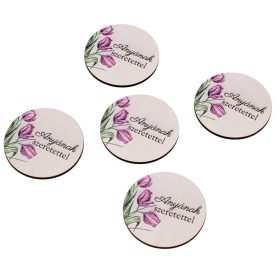   5db. "Anyának szeretettel" feliratos dekor tábla 5cm