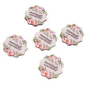   4db. "Mamának szeretettel" feliratos dekor tábla 5cm