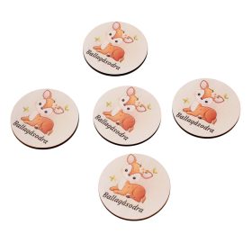   5db. "Ballagásodra" feliratos dekor tábla kislányoknak, 5cm