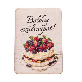   4db. "Boldog születésnapot!" feliratos dekor tábla 7 x 5cm