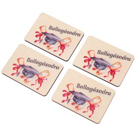   4db. "Ballagásodra" feliratos dekor tábla 7 x 5cm