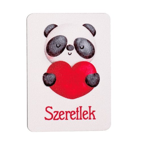 4db. "Szeretlek" insription decor table with a panda bear 7 x 5cm