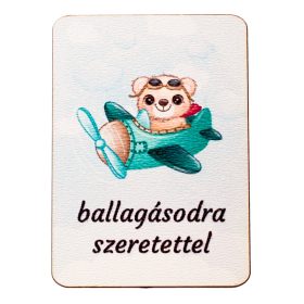   4db. "ballagásodra szeretettel" feliratos dekor tábla 7 x 5cm