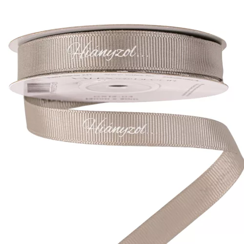 "Hiányzol…" feliratos ripsz szalag 12mm x 20m - Szürke