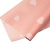 Matt foil roll with heart pattern 58cm x 10m - Pink