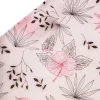 Floral patterned wrapping decorative foil sheet 57cm x 57cm, 20 pcs. - Black