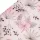 Floral patterned wrapping decorative foil sheet 57cm x 57cm, 20 pcs. - Black