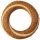 Sisal-covered hay wreath base decorated with millet 20cm/5cm - Brown