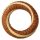 Sisal-covered hay wreath base decorated with millet 25cm/6cm - Brown