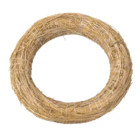 Szénával bevont szalma koszorúalap 15cm/3.5cm 