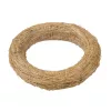 Szénával bevont szalma koszorúalap 15cm/3.5cm 