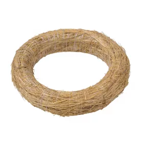Szénával bevont szalma koszorúalap 15cm/3.5cm 