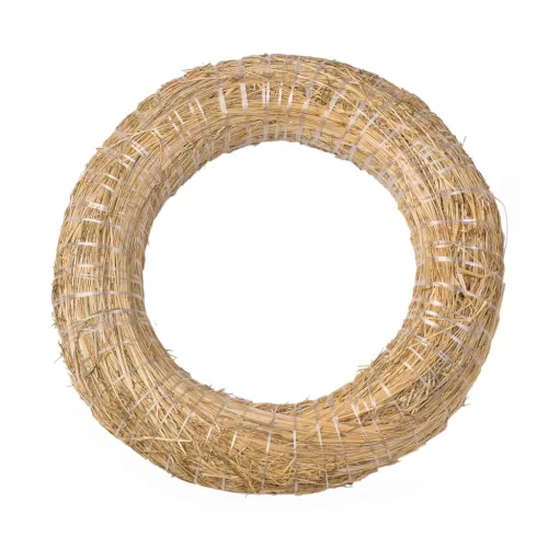 Szénával bevont szalma koszorúalap 20cm/4cm