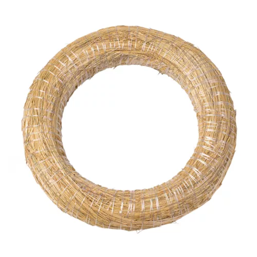 Szénával bevont szalma koszorúalap 25cm/5cm