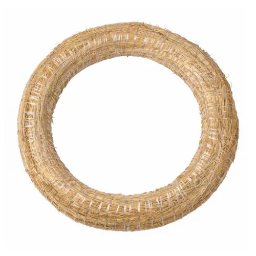 Hay-Covered Straw Wreath Base 30cm/5.5cm