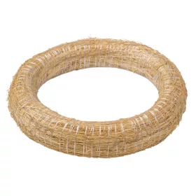 Hay-Covered Straw Wreath Base 30cm/5.5cm