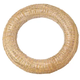 Szénával bevont szalma koszorúalap 35cm/6cm