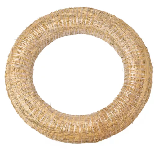 Szénával bevont szalma koszorúalap 35cm/6cm