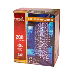 DOT LED-es fényfüggöny, 2x2m, hidegfehér 200 LED