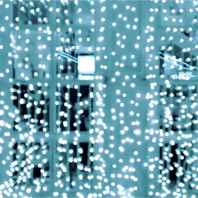 DOT LED-es fényfüggöny, 2x2m, hidegfehér 200 LED