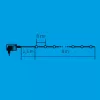 LED-es beltéri fényfüzér, 8 + 1.5m, melegfehér, 100 LED