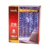 DOT LED-es fényfüggöny, 1,5x1.4 m + 3m, hidegfehér