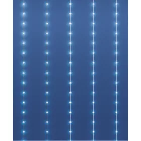 DOT LED-es fényfüggöny, 1,5x1.4 m + 3m, hidegfehér