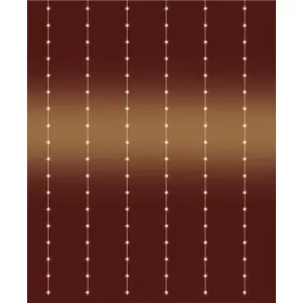 DOT LED-es fényfüggöny, 1,5x1.4 m + 3m, melegfehér