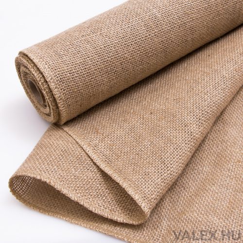 Nature jute roll with sewn edge 50cm x 5m