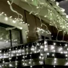 LED-es fényfüggöny, 20 + 5m, 600db hidegfehér LED