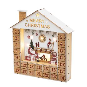 LED-es adventi naptár, fa