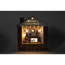 LED-es adventi naptár, fa