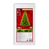 LED-es műfenyő 150 cm, 200 db melegfehér LED, 8 fényprogrammal, 3D+2D tűlevelekkel, fém talppal