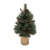 Elemes műfenyő beépített LED világítással, 60 cm magas