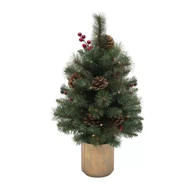   Elemes műfenyő beépített LED világítással, 60 cm magas